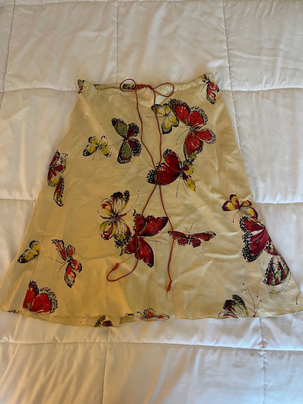 Silk Midi Skirt
